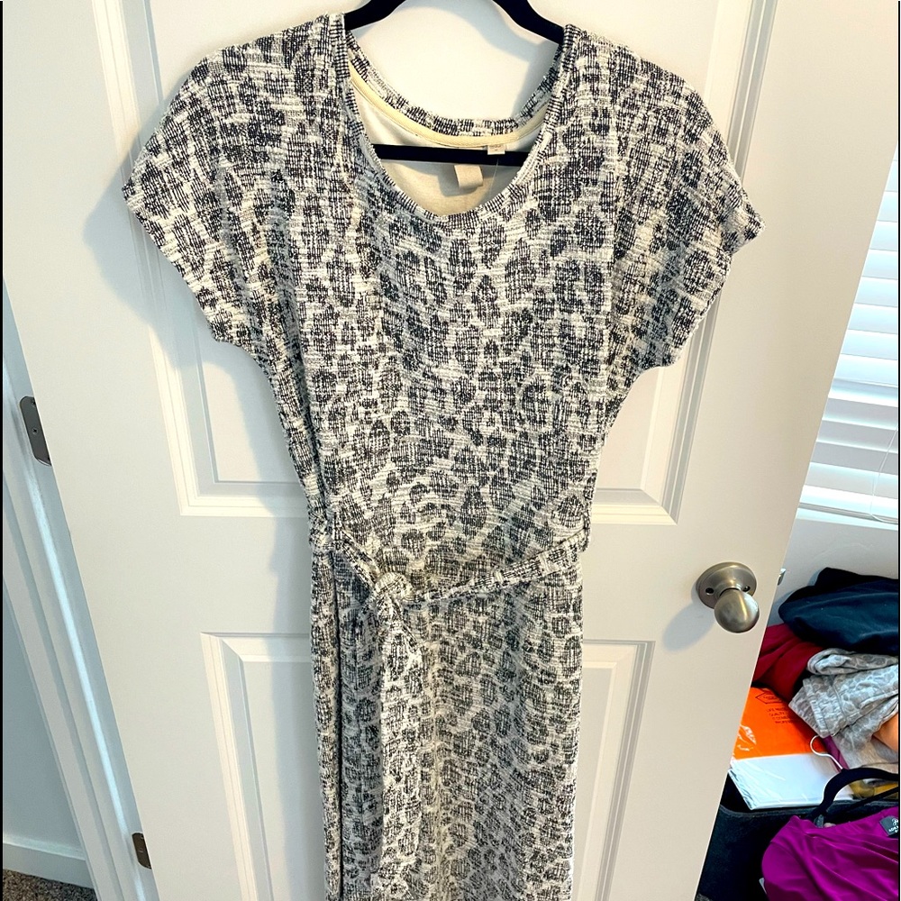 Anthropologie animal print dress